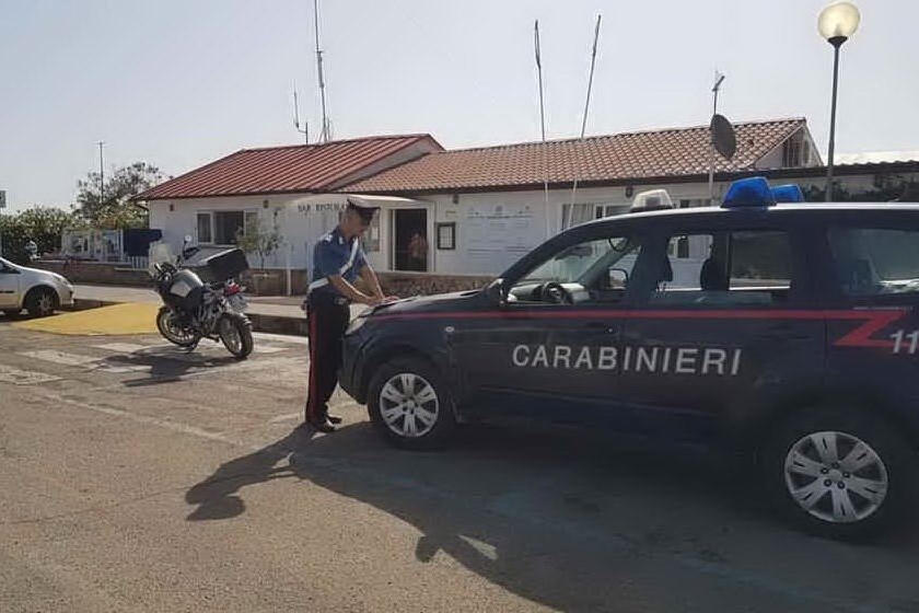 Il luogo dell'aggressione (Foto Carabinieri)