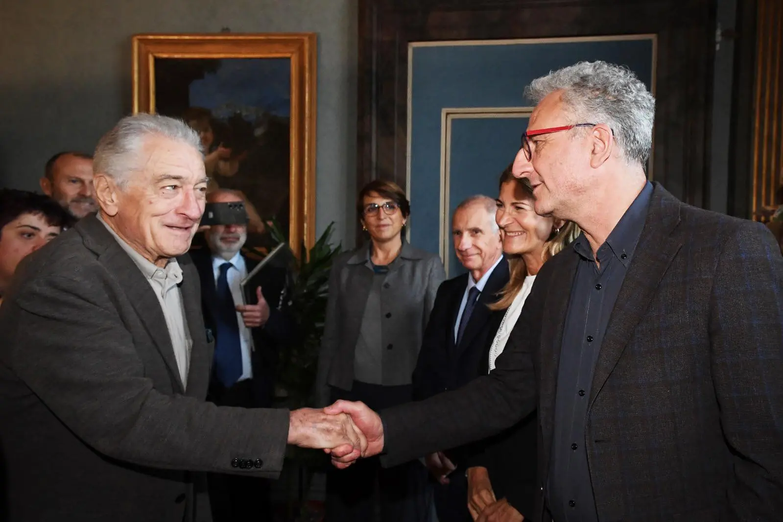 Massimiliano Smeriglio con Robert De Niro (foto Facebook concessa)