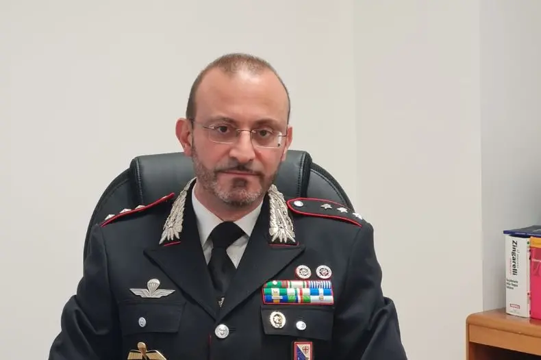 Gabriele Tronca, comandante della compagnia di Ozieri (foto Pala)
