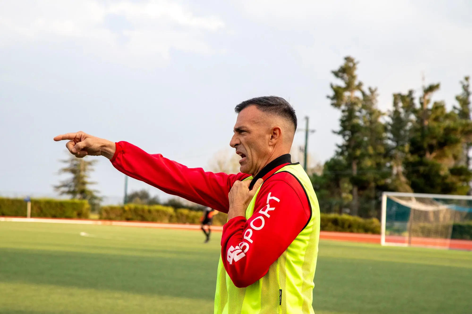 Alberto Piras, allenatore del Lanusei capolista del Girone A di Promozione