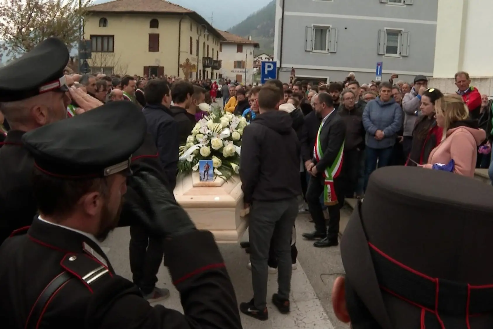 I funerali di Andrea Papi (Ansa)