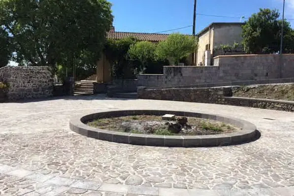 La piazza dove i cittadini vorrebbero accendere il falò