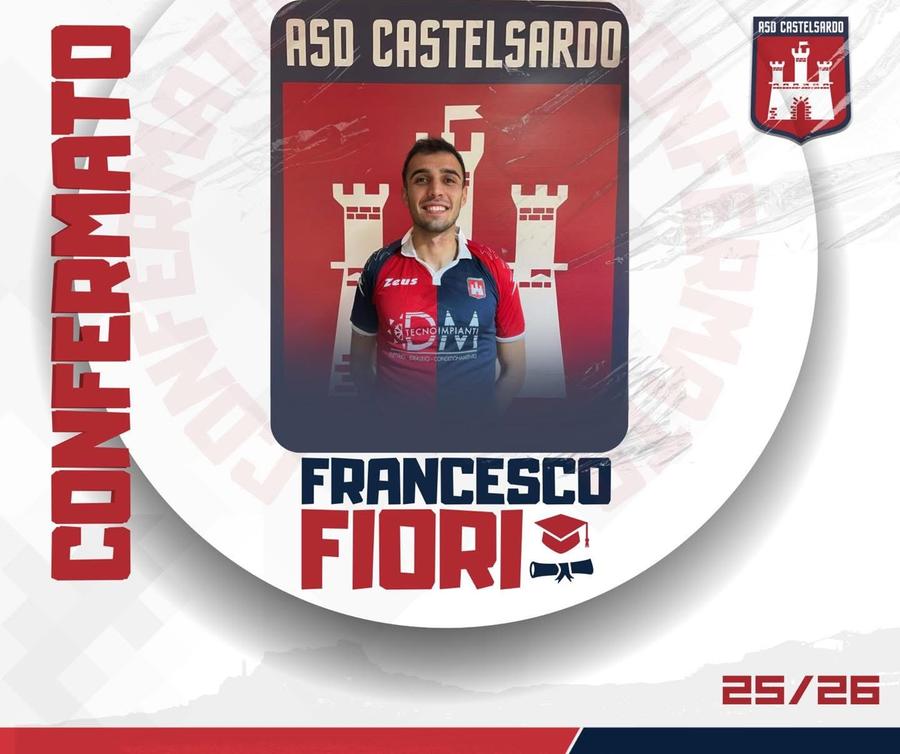 Francesco Fiori confermato al Castelsardo per metà campionato
