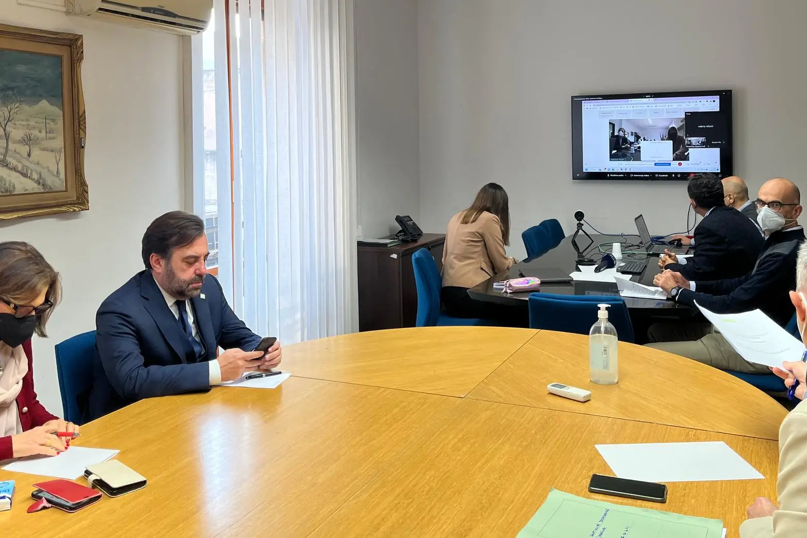 Un momento delle procedure (foto Ruffi)