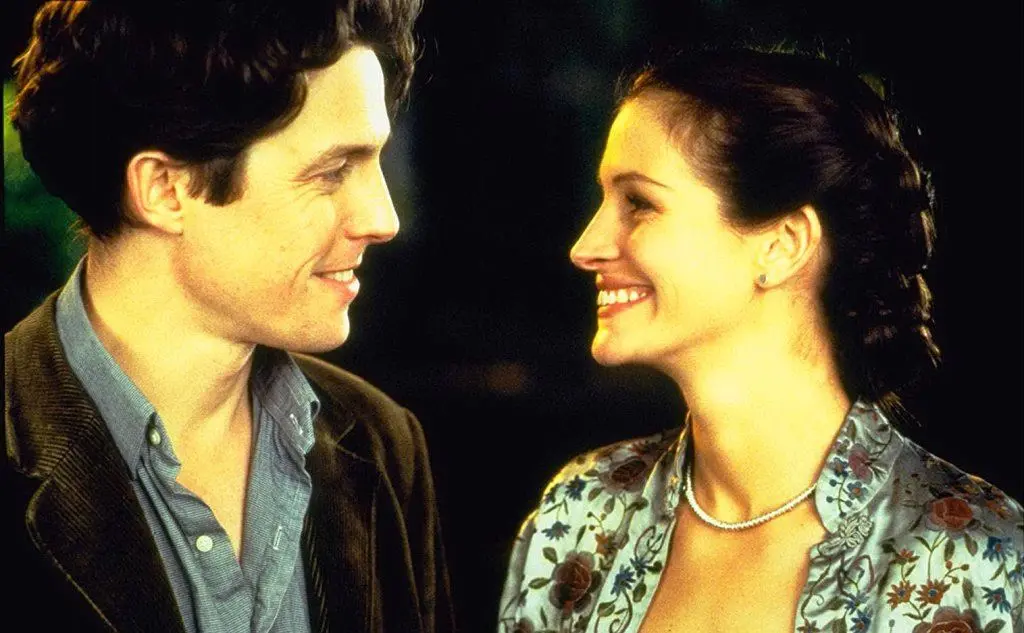 Con Julia Roberts in &quot;Notting Hill&quot;