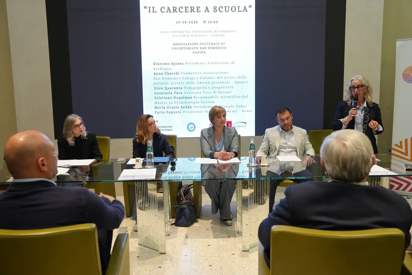La conferenza stampa di presentazione del progetto "Il carcere a scuola" (foto Floris)