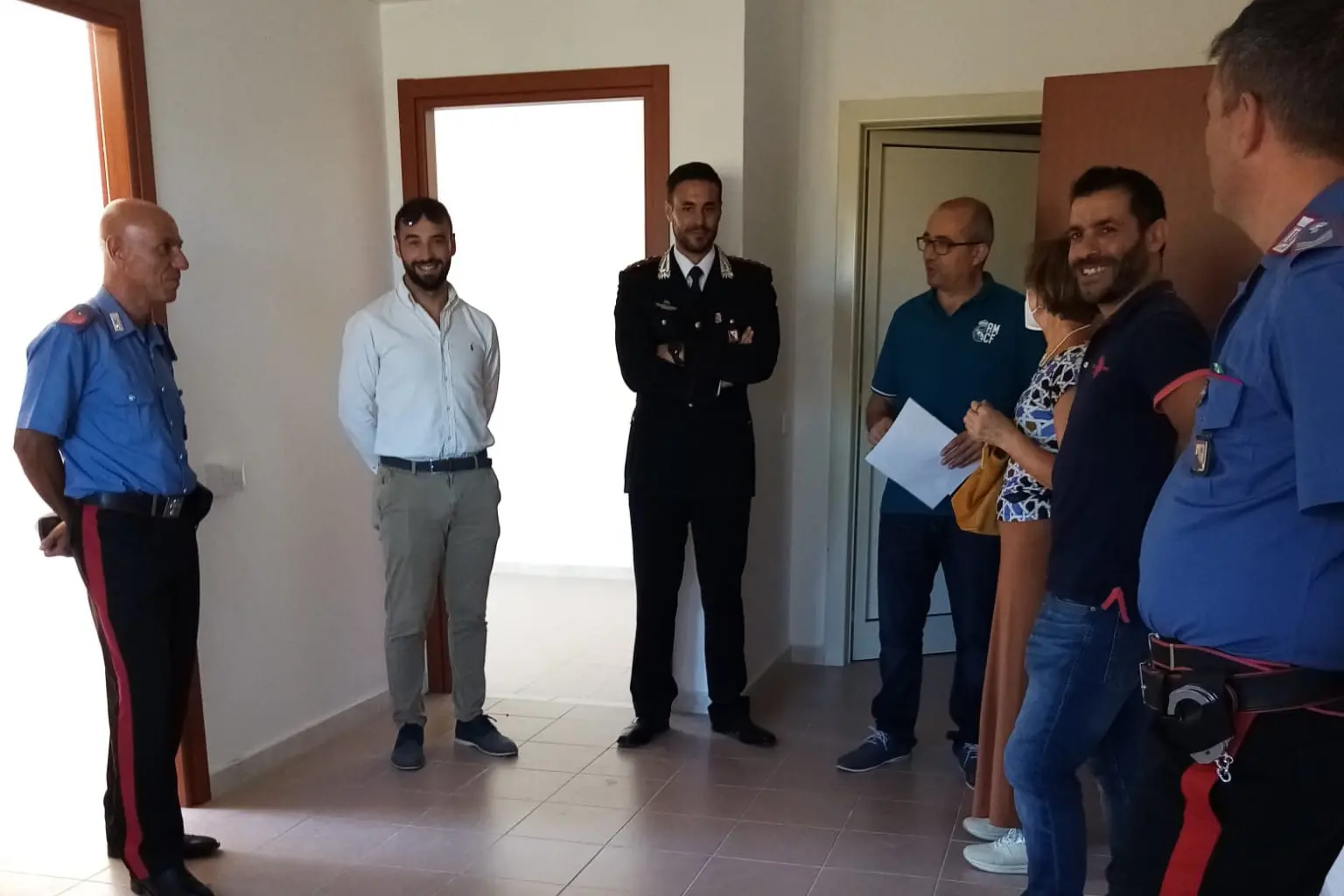 Quella che presto sarà la sede provvisoria, in attesa dei lavori per la nuova caserma (foto Serreli)