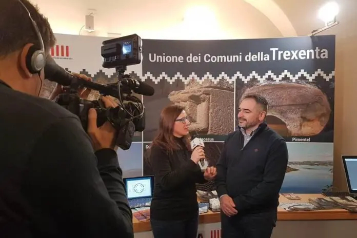 Massimiliano Garau (sindaco di Suelli) alla scorsa edizione di Tourisma (foto Sirigu)