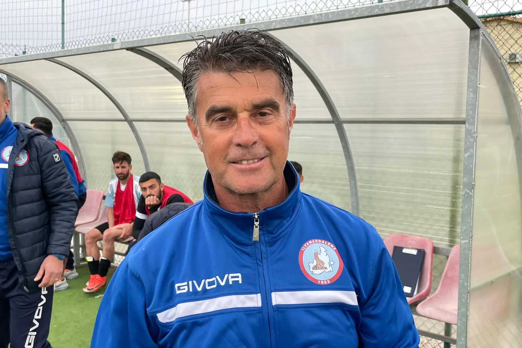 Sandro Acciaro, allenatore dell'Ilvamaddalena: con un punto &egrave; in Serie D (foto Spignesi)