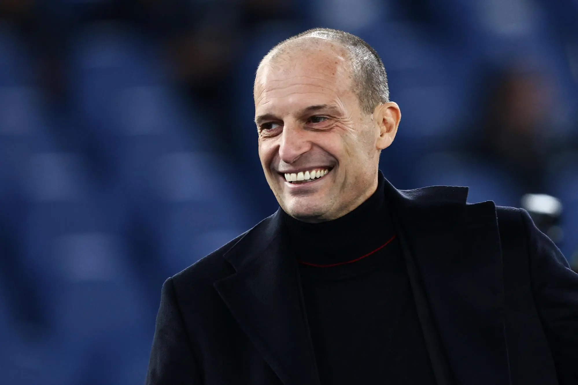 Massimiliano Allegri head coach of Milan during the Italian Cup round of 16 soccer match between SS Lazio and AC Milan at Olimpico Stadium in Rome, Italy, 04 December 2025. ANSA/FEDERICO PROIETTI