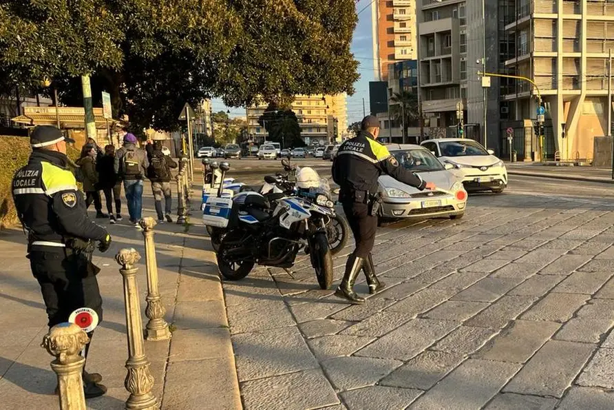 I controlli a Cagliari (Polizia locale)