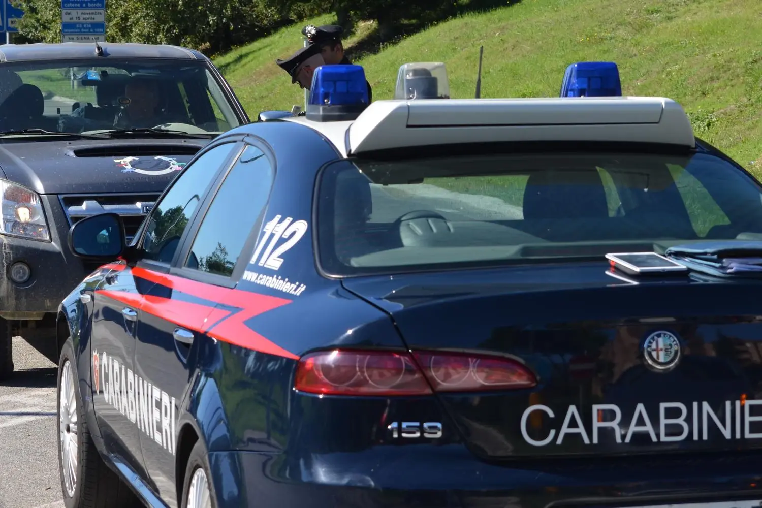Una pattuglia (foto carabinieri)