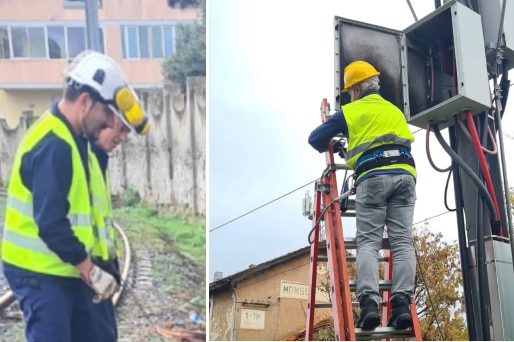 Tecnici al lavoro (foto Arst)