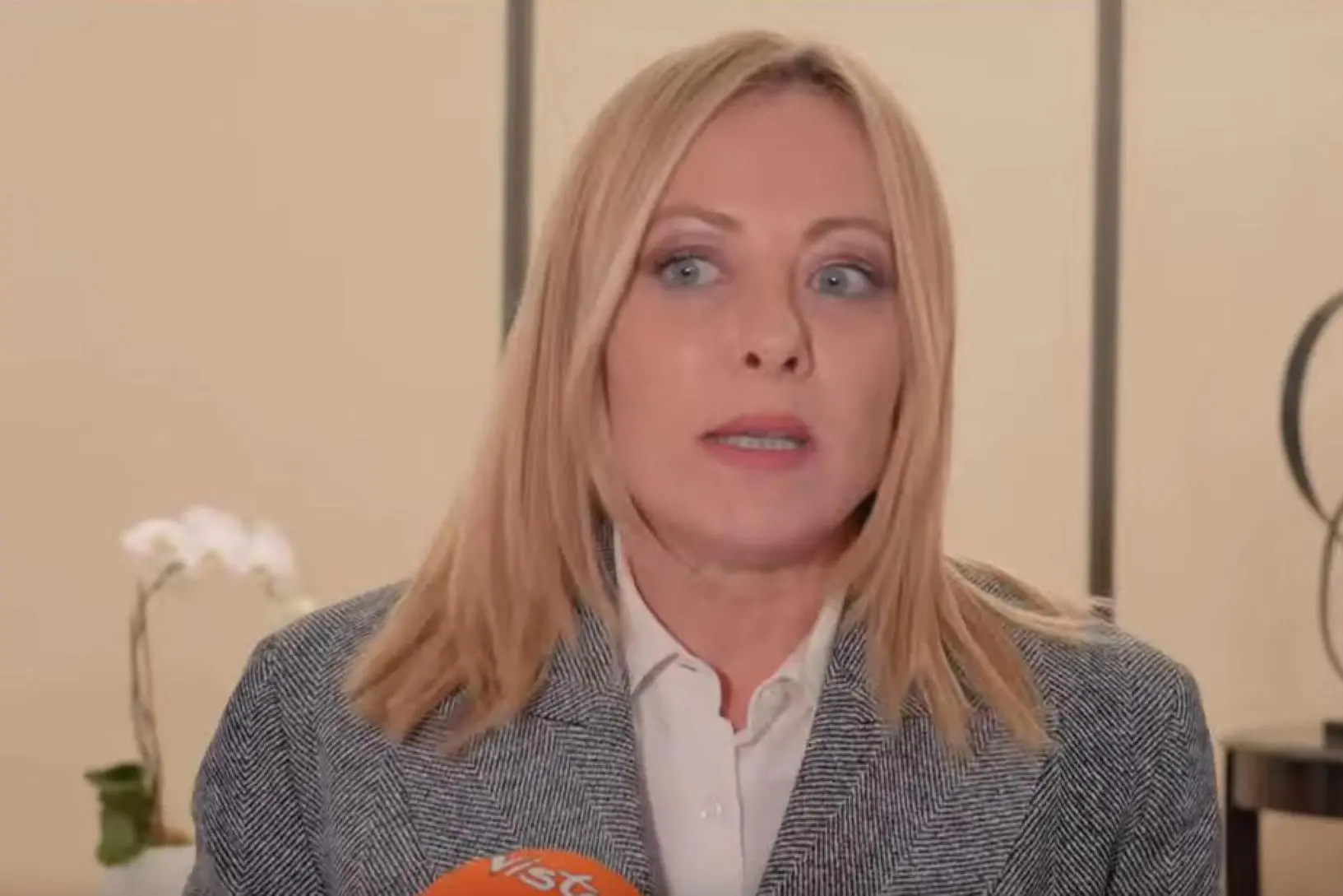 Un frame tratto da un video pubblicato su YouTube da Palazzo Chigi mostra la premier Giorgia Meloni a New York a margine dell'Assemblea Generale dell'Onu. New York, 24 settembre 2025. YOUTUBE PALAZZO CHIGI