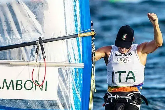 Mattia Camboni durane le Olimpiadi di Rio 2016