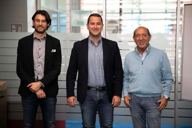 Da sinistra: Luigi Biggio, Mauro Usai e Giuseppe Pes (L'Unione Sarda)