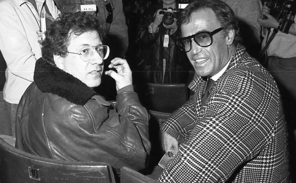Con Franco Califano al festival di Sanremo (archivio L'Unione Sarda)