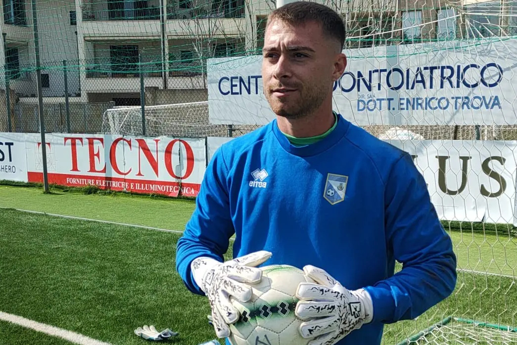 Il portiere del Luogosanto Luca Barone (G. Pischedda)