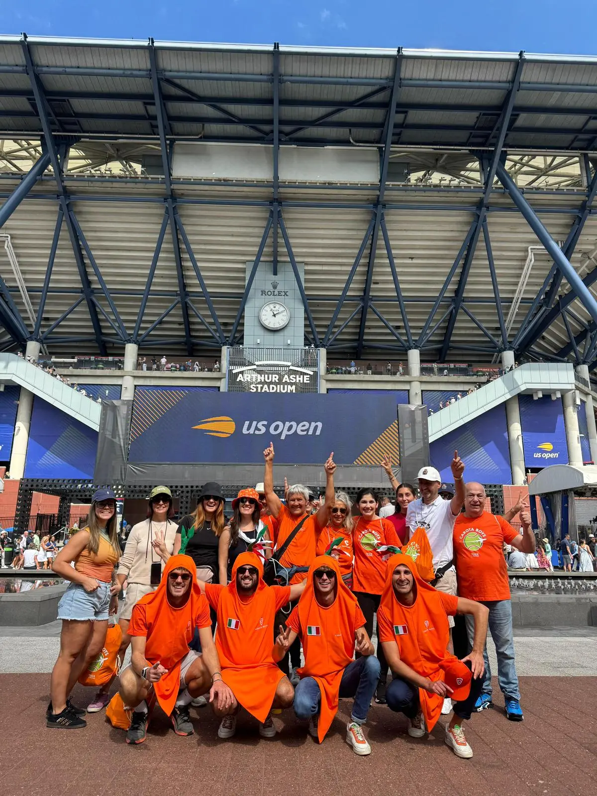 I tifosi di Sinner agli Us Open di New York (foto concedssa da Michela Perra)