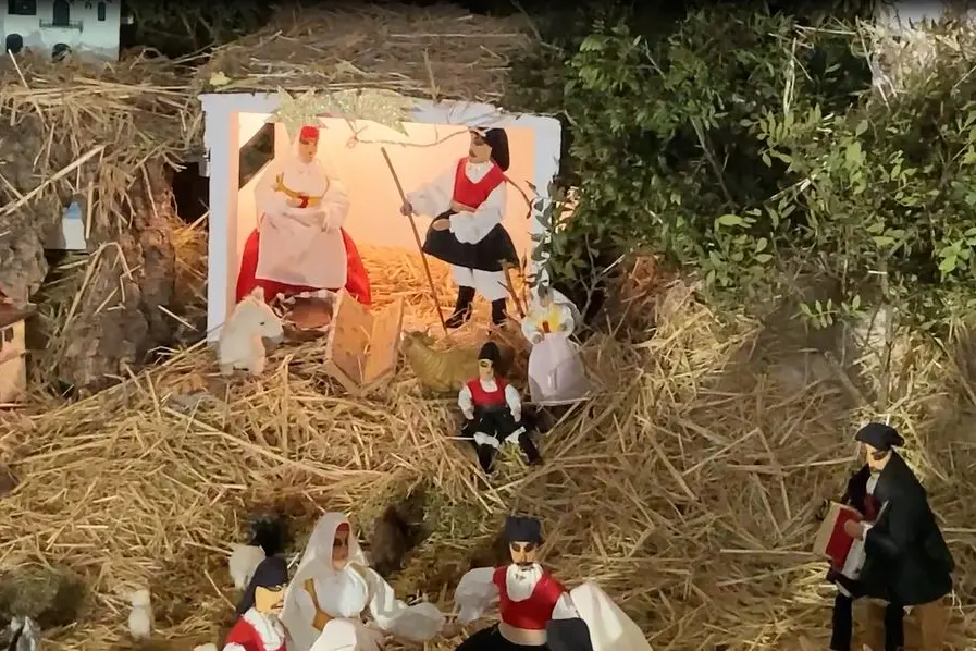 Il presepe di Nando Nocco (foto L'Unione Sarda - Pala)