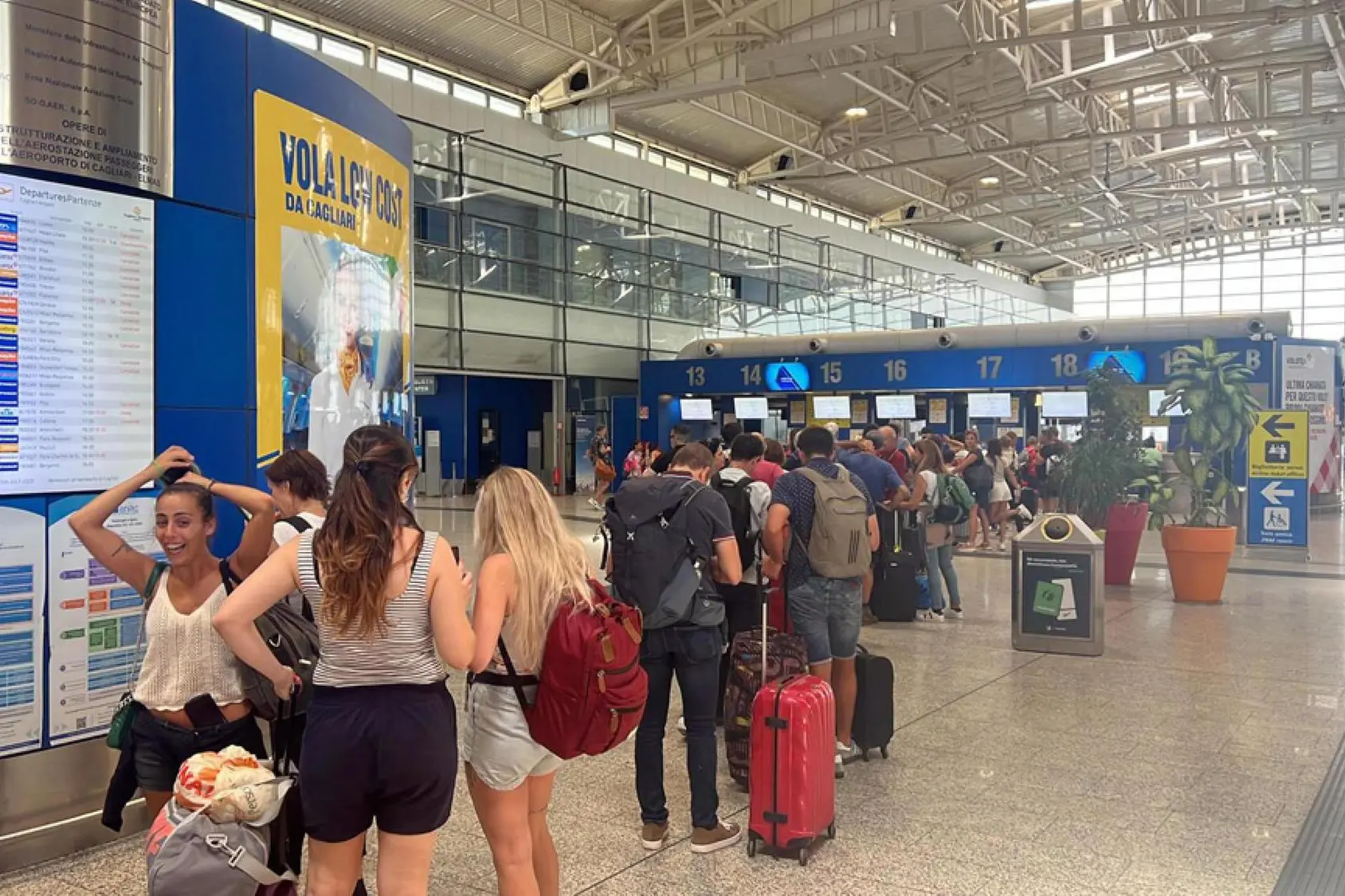 Passeggeri in aeroporto
