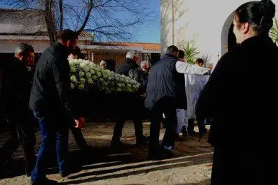 I funerali di Giuseppe Ruiu, a Loculi - foto Locci