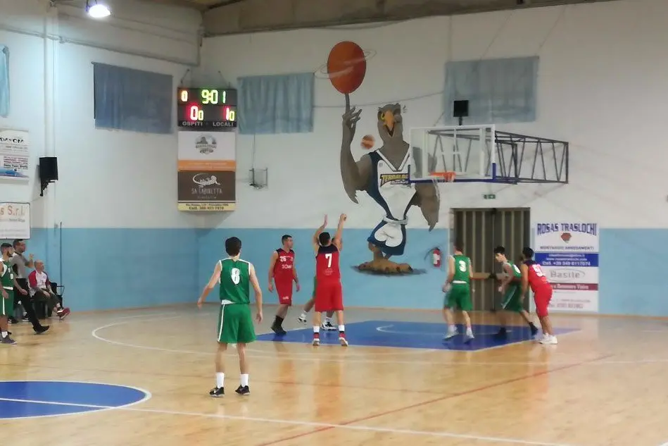 Francesco Intermite del Sinis Basket (foto Giacomo Pala)