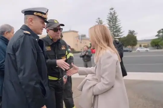 Meloni a Niscemi, sopralluogo sulle zone colpite e riunione operativa