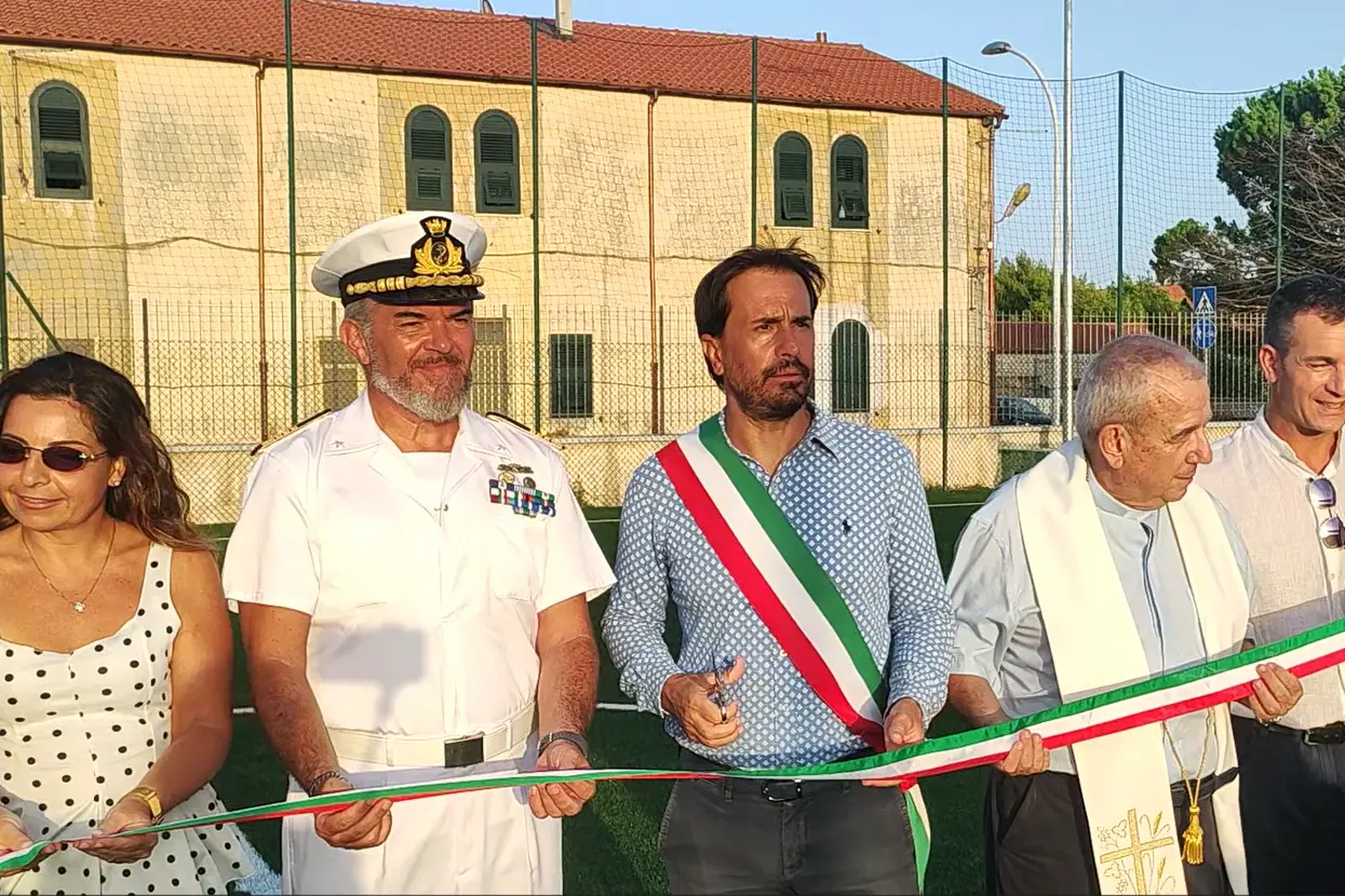 La Maddalena, taglio del nastro ai campi Faravelli (foto Ronchi)