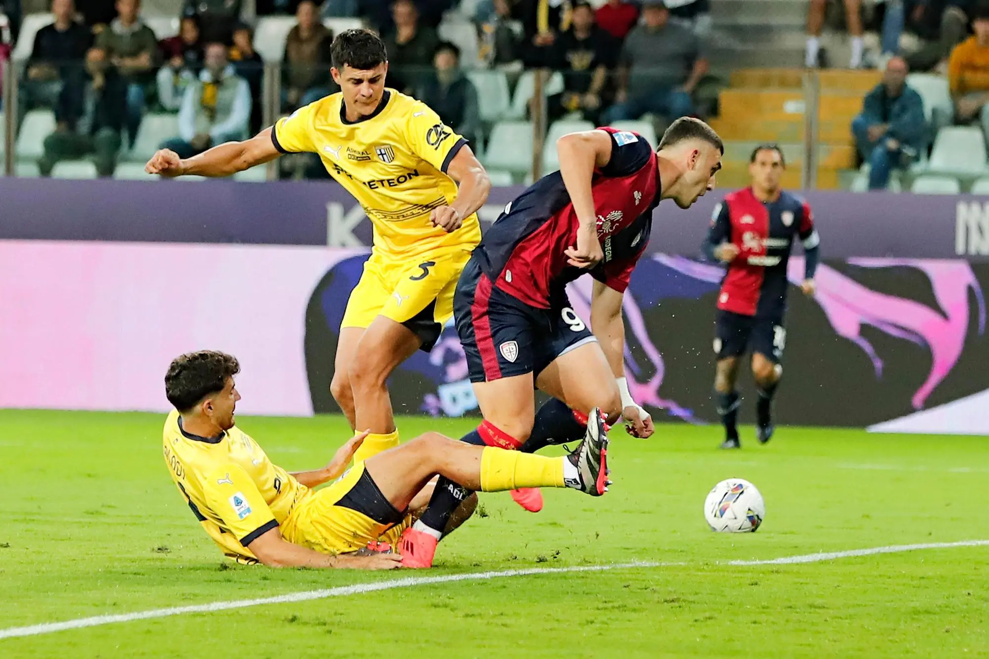 Roberto Piccoli in Parma-Cagliari (foto Ansa)