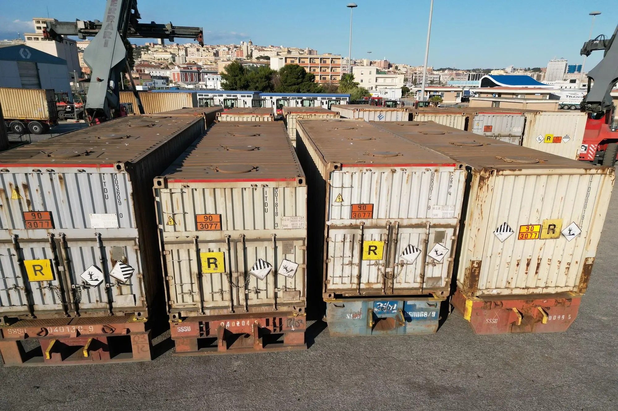 I container bloccati in porto