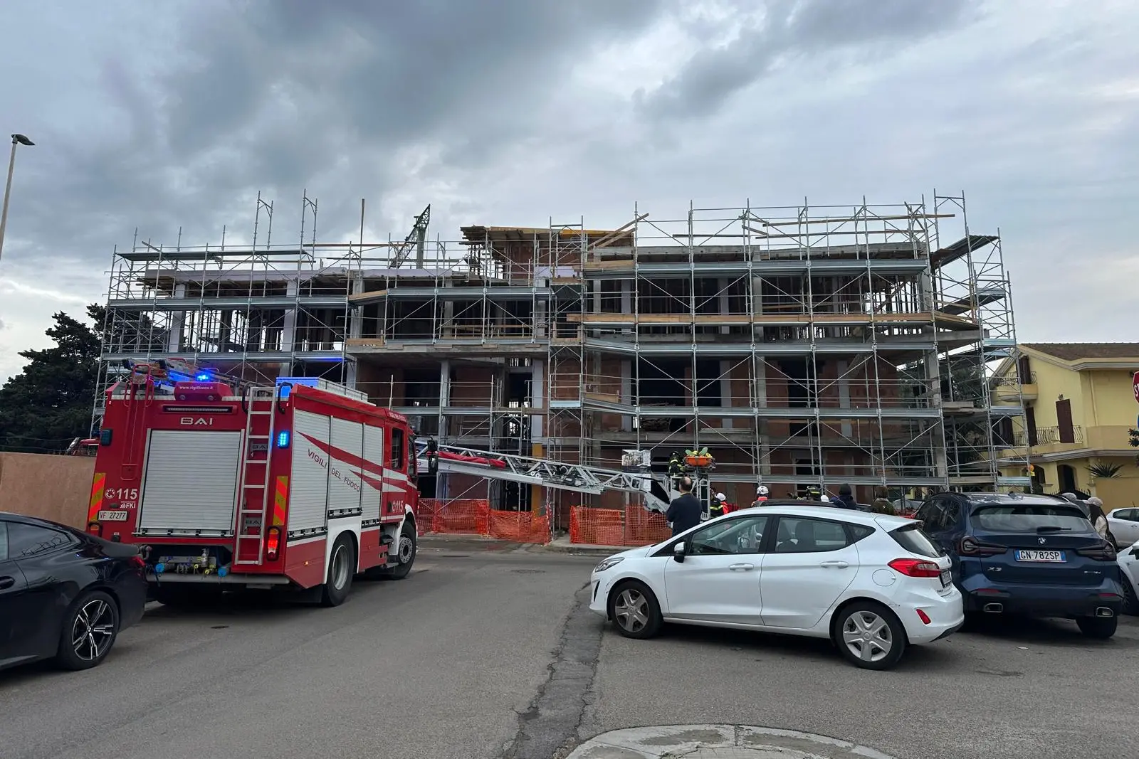 Il luogo dell'incidente a Quartucciu (Foto Matteo Cabras)