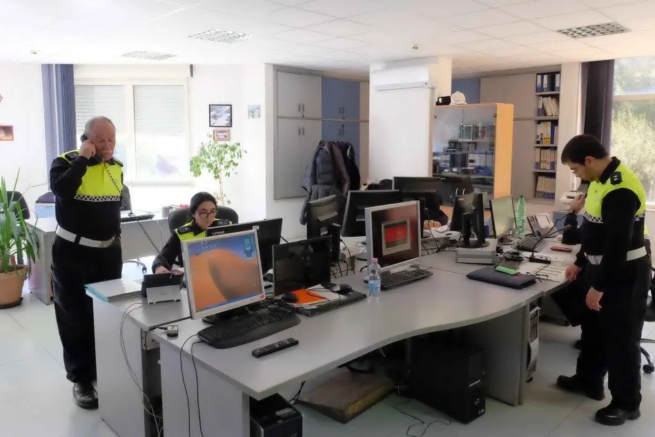 Gli uffici della Polizia municipale di Cagliari