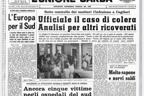 La prima pagina de L'Unione Sarda del 5 settembre 1973