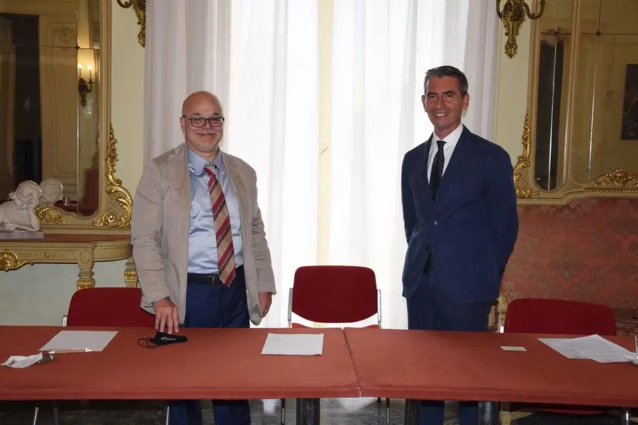 Roberto Chiara e Giuseppe Ruggiu (foto Ufficio Stampa Confindustria Centro Nord Sardegna)