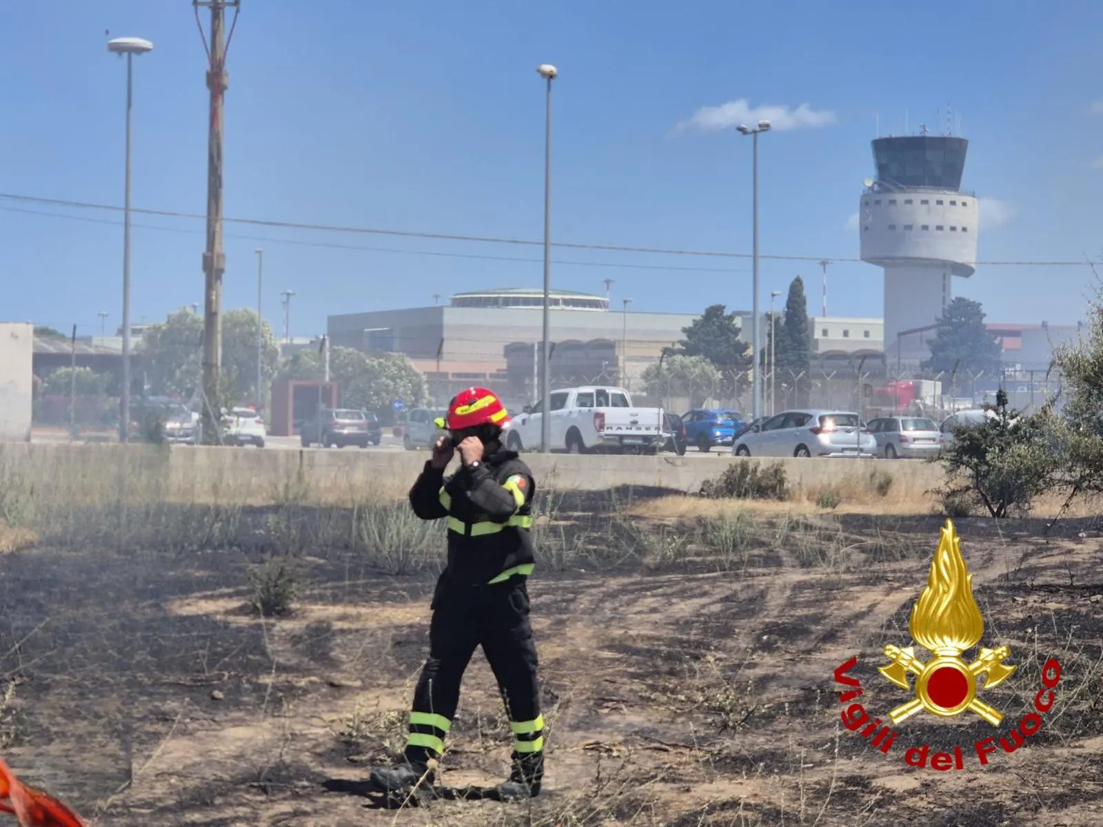 L'intervento dei vigili del fuoco