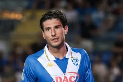 Gennaro Borrelli, attaccante in arrivo al Cagliari, con la maglia del Brescia