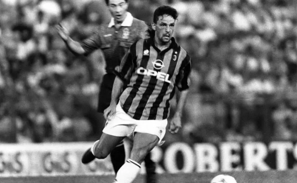 Baggio nella stagione d'esordio al Milan, 1995-1996