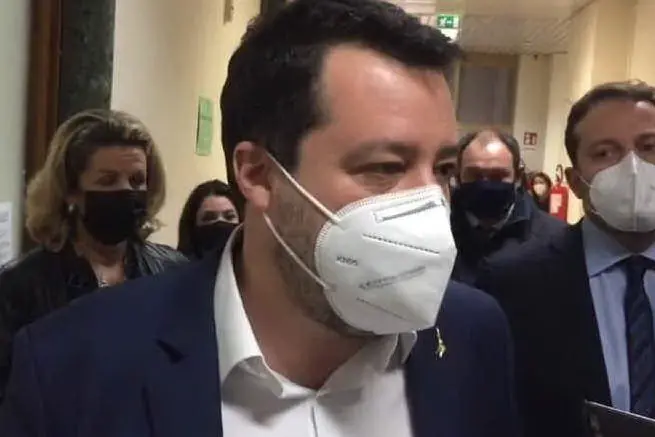 Matteo Salvini (frame Unione Sarda)