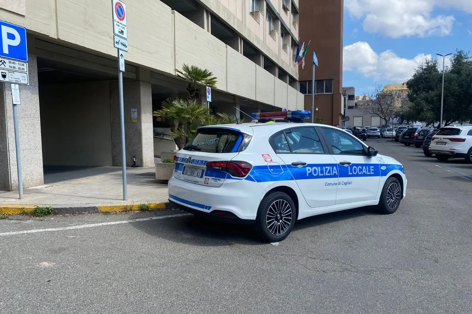 Lokale Polizei in Cagliari