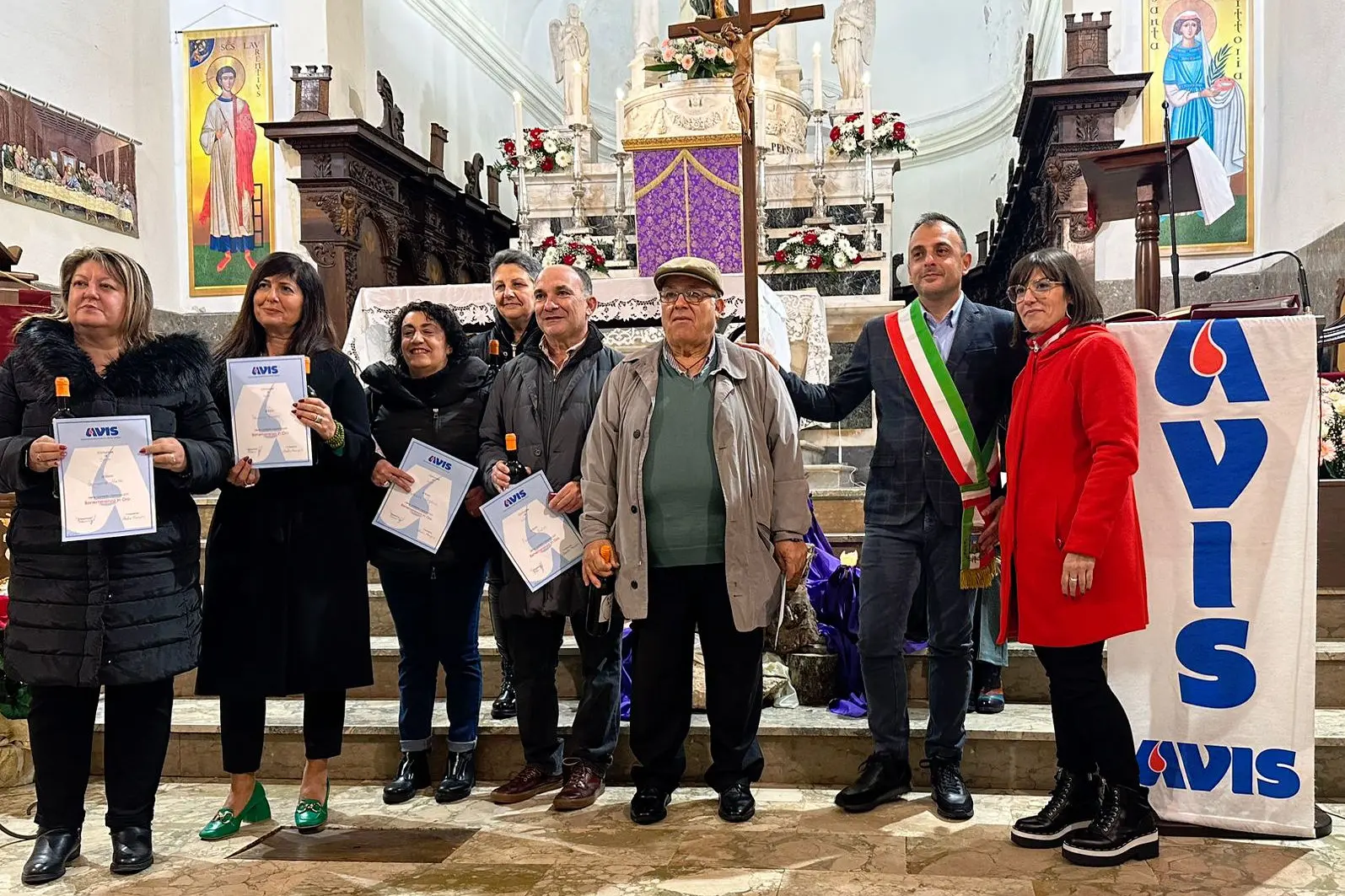 Un momento della cerimonia a Osilo (foto concessa)