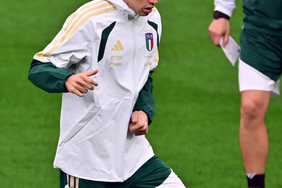 Italy’s Marco Palestra attends a training session at Bergamo Stadium in Bergamo, Italy, 25 March 2026. Italy will face Northern Ireland in their FIFA World Cup 2026 qualifiers playoff soccer match on 26 March. ANSA/MICHELE MARAVIGLIA