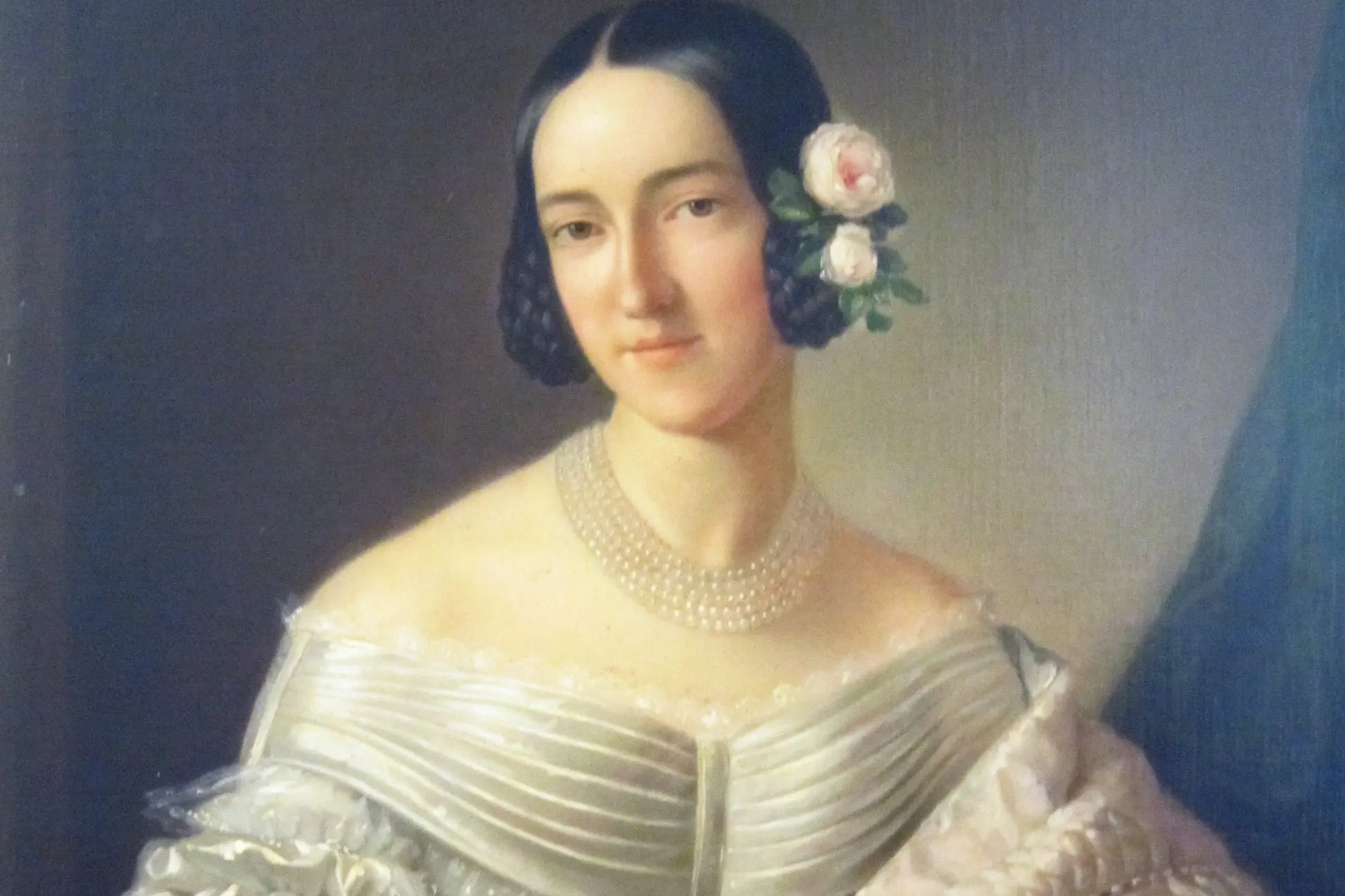 Maria Cristina di Savoia, nata a Cagliari e poi divenuta regina delle Due Sicilie, in un ritratto d'epoca (archivio Unione Sarda)