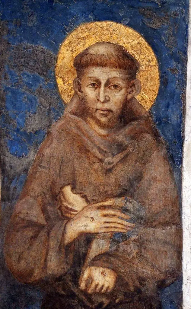 San Francesco in una raffigurazione di Cimabue (Ansa)