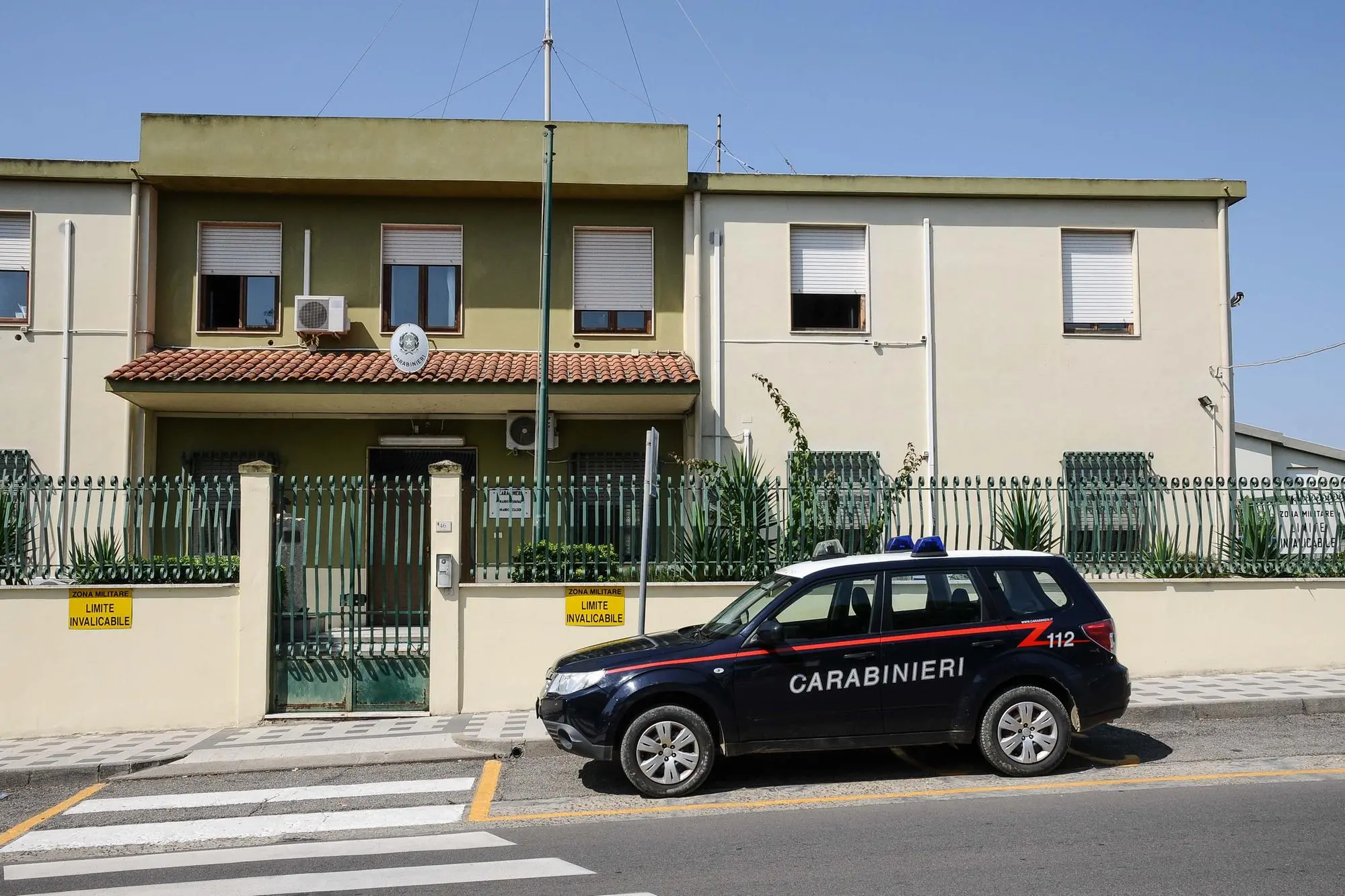 La stazione dei carabinieri di Dolianova (L'Unione Sarda)