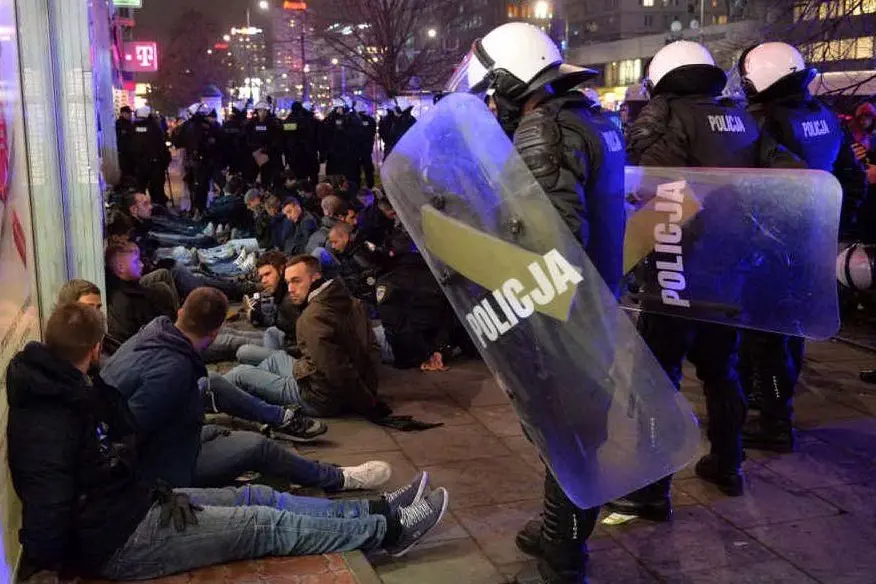 Il fermo dei tifosi