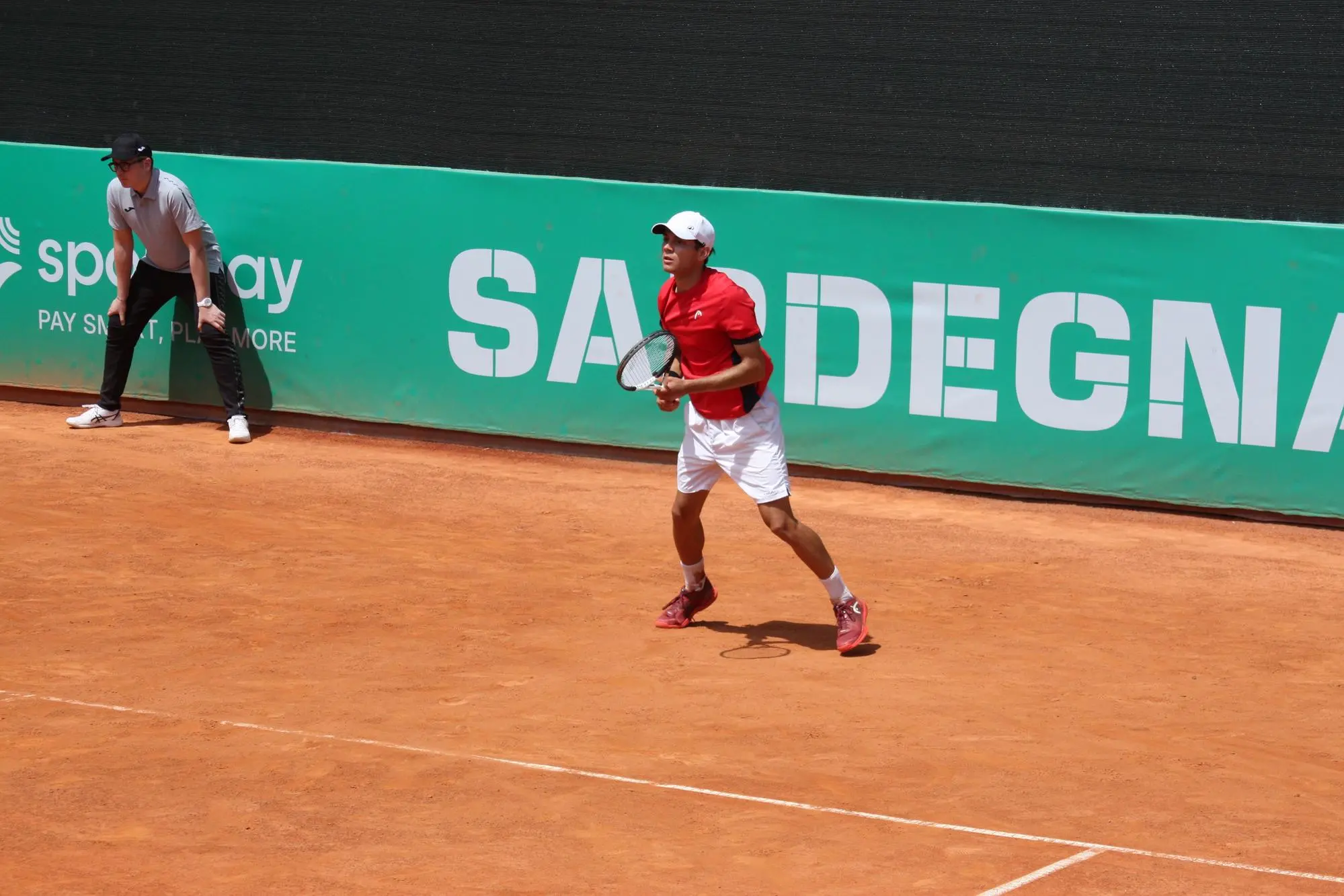 Nicola Porcu, protagonista della promozione cagliaritana (foto Antonio Burruni)