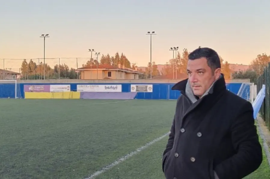 Il direttore sportivo dell'Arborea, Massimo Sabiu