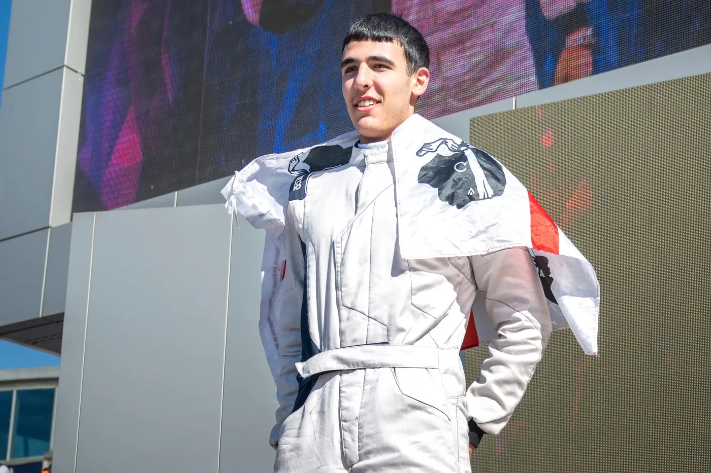 Giorgio Basoli sul podio (foto concessa)