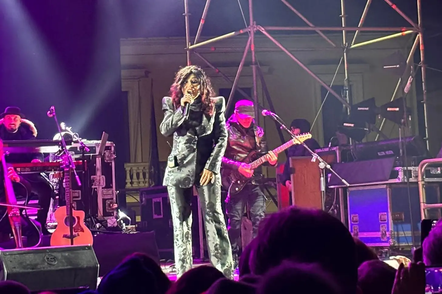 Giusy Ferreri sul palco di Nuoro l'anno scorso (L'Unione Sarda)